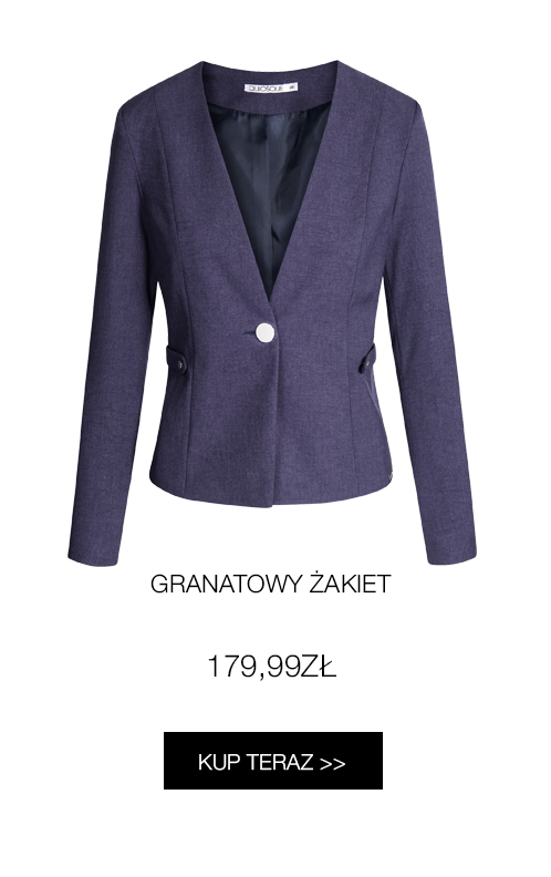 żakiet bez kołnierza
