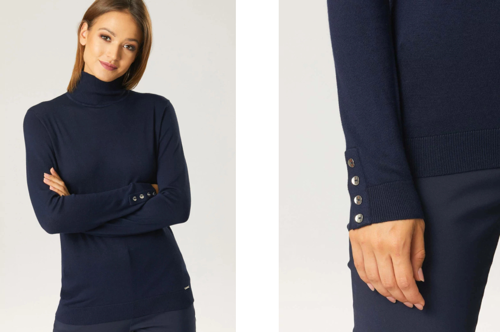 Sweter z golfem