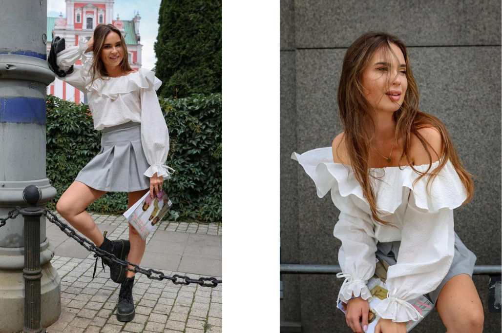 Bluzka Georgine White