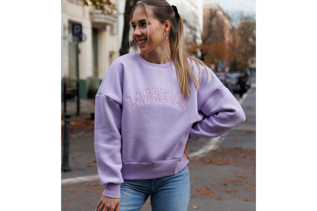 Bluza Lomi Lilac Logo LAURELLA