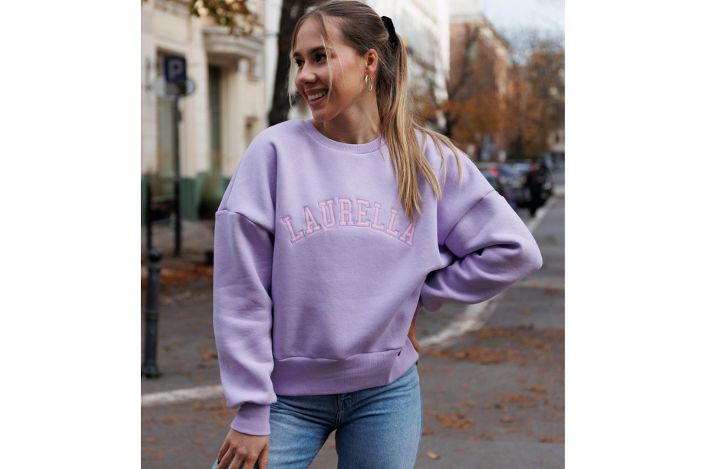 Bluza Lomi Lilac Logo LAURELLA