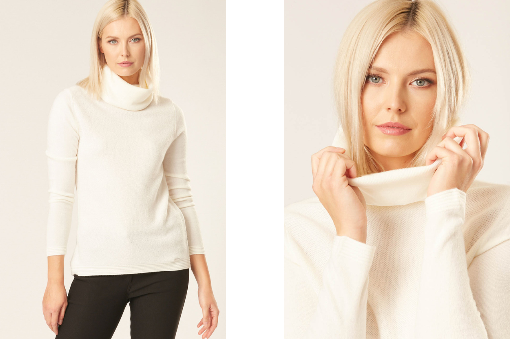 Sweter z golfem