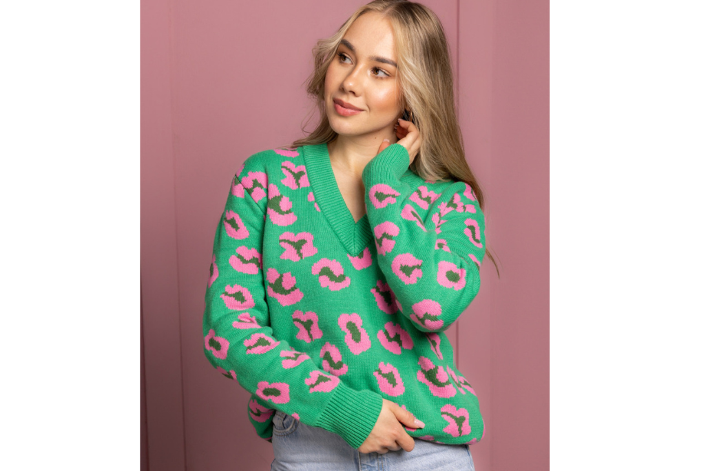 Sweter Robbin Green Panther