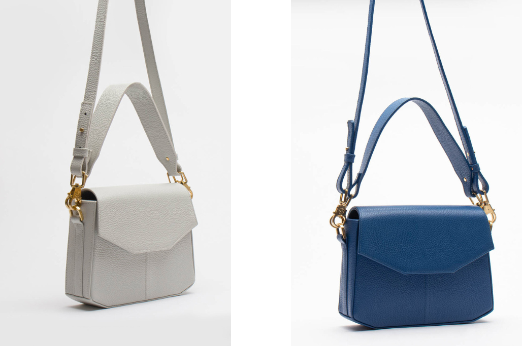 Niebieska i beżowa Torebka Crossbody Lucia AKARDO 