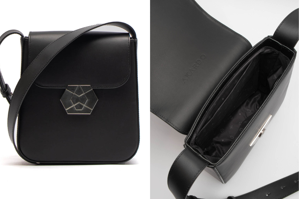 Czarna mała torebka crossbody Harriet AKARDO