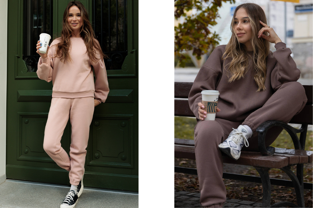  Komplet Montana Mellow Rose LAURELLA oraz komplet Montana Cappuccino LAURELLA 