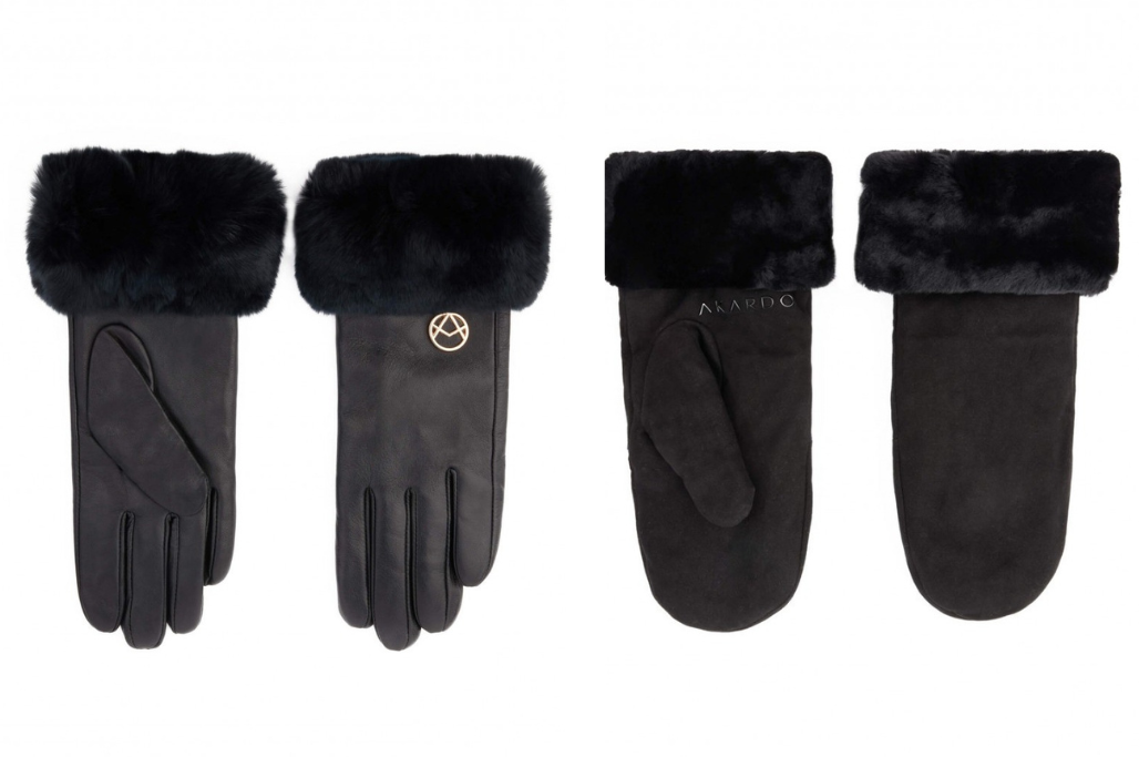 Rękawiczki damskie Black Fur oraz rękawiczki damskie Black Sheep 2