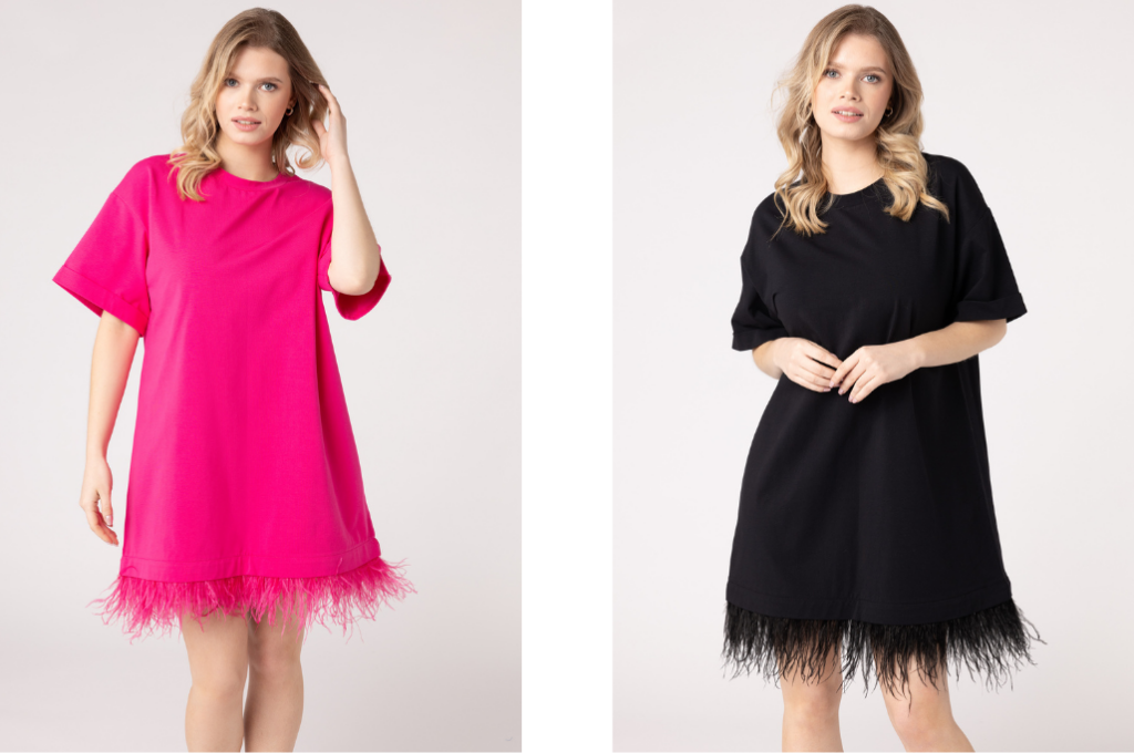Sukienka Nickie Fuchsia LAURELLA i Sukienka Nickie Black LAURELLA 